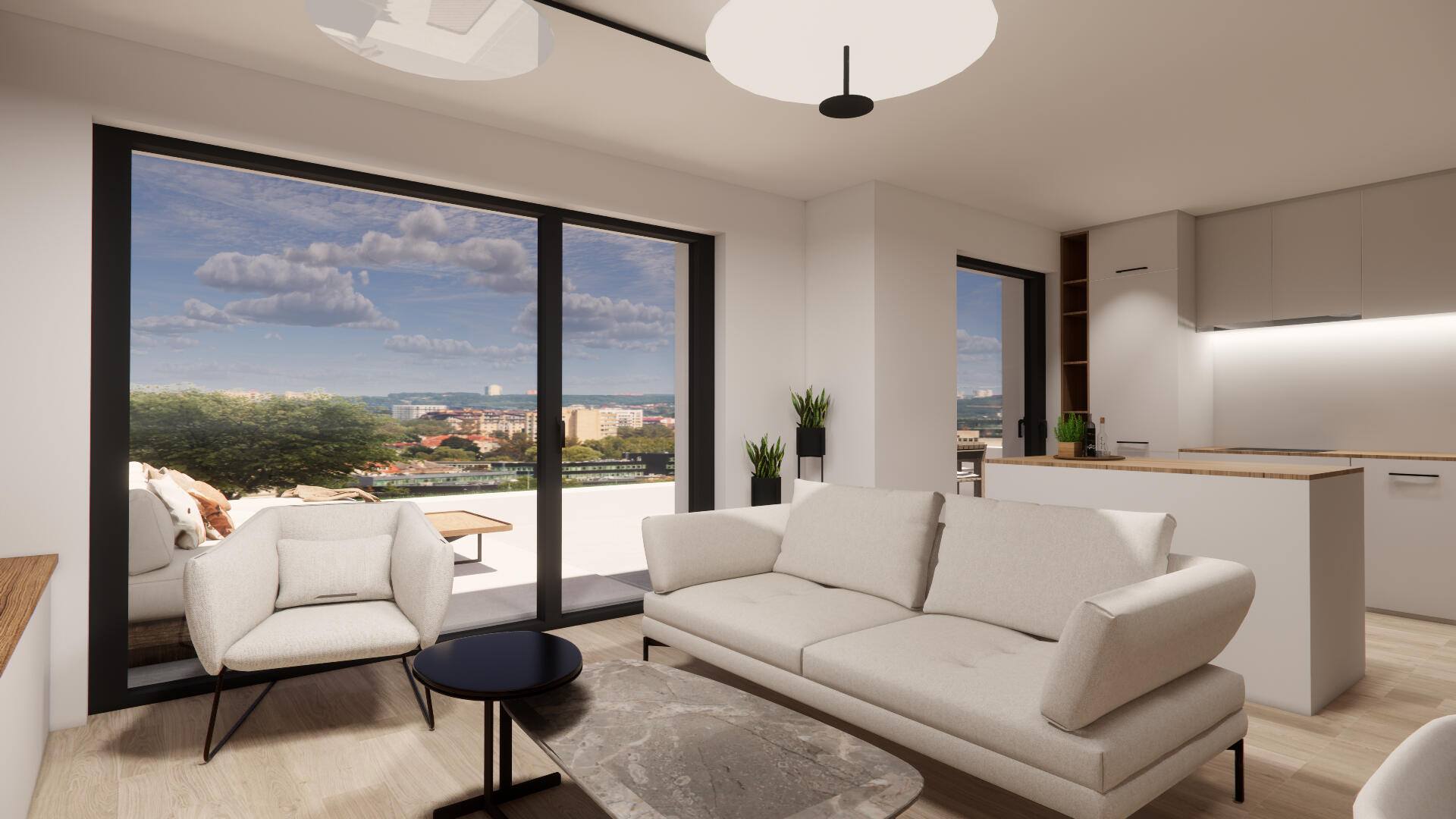 Photos créées avec le logiciel de rendu Enspace