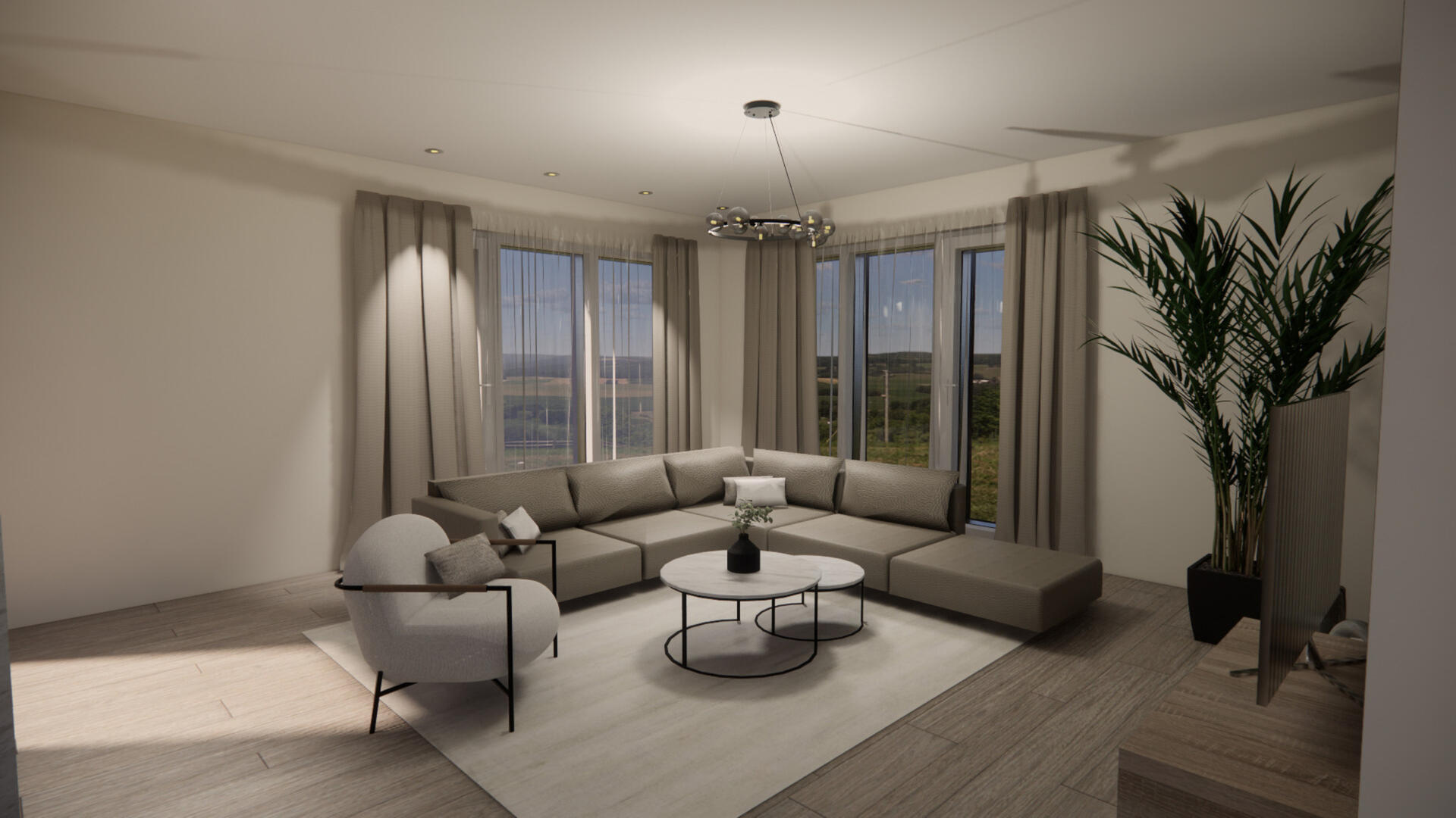 Photos créées avec le logiciel de rendu Enscape