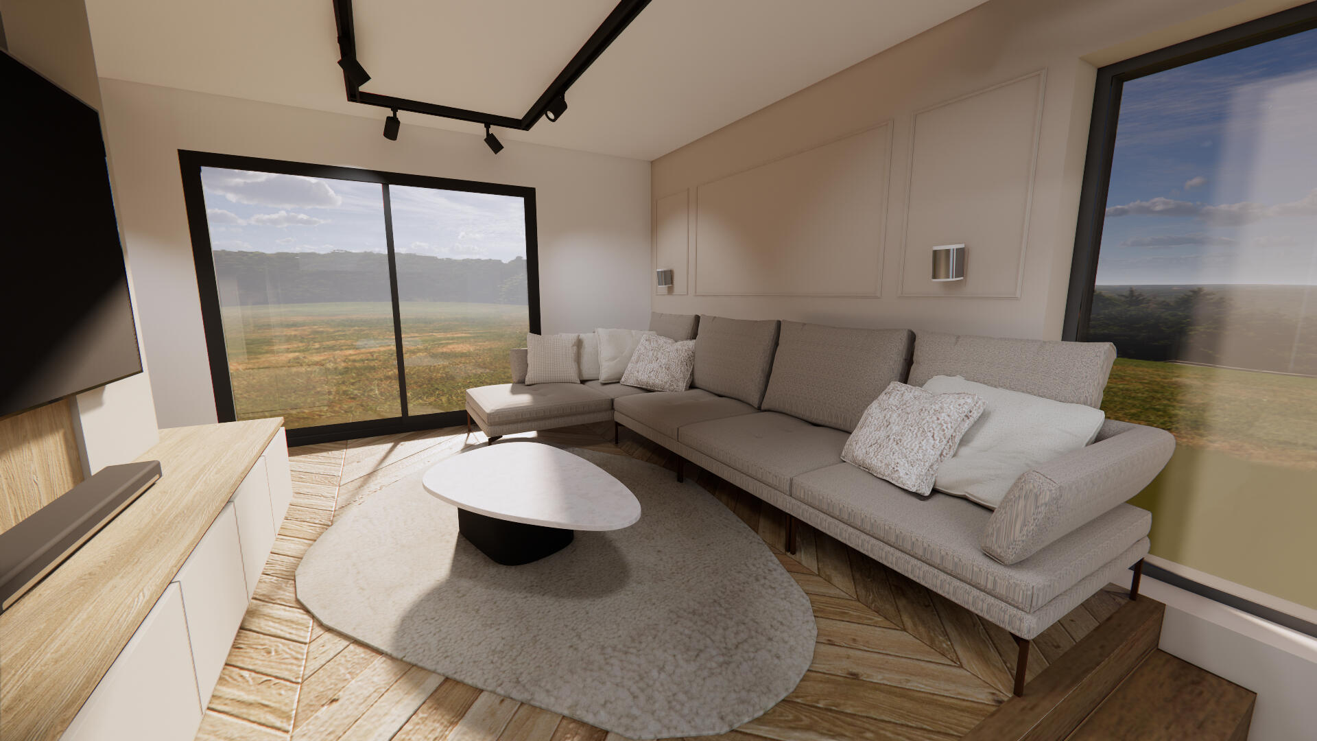 Photos créées avec le logiciel de rendu Enscape