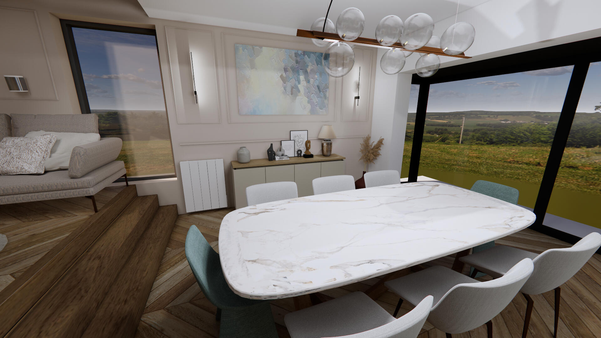 Photos créées avec le logiciel de rendu Enscape